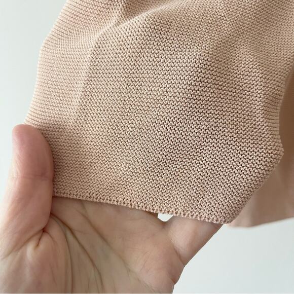 Natan Knit Cardigan Sweater Cropped Women’s size 2 Tan - Picture 2 of 7